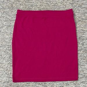 Pink pencil skirt